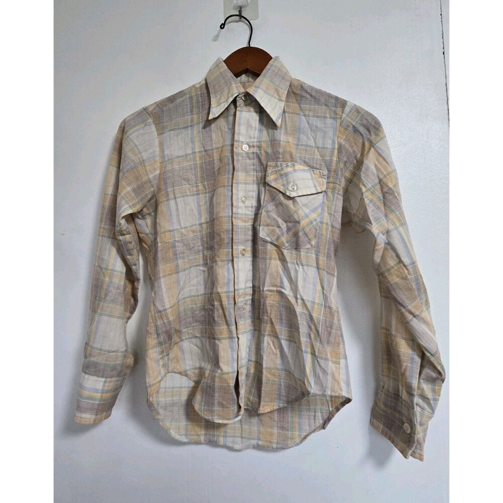 Vintage Gap Shirt Womens 12 Western Rodeo 70s Casual Button Up Retro USA